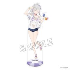 Re:제로부터 시작하는 이세계 생활 아크릴 스탠드 피규어 물놀이 Ver. 에밀리아 리제로 상품 스탠드 악스타