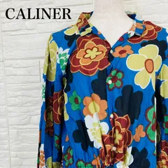 CALINER カリネ ワンピース 長袖シャツ フラワー　0021K