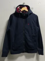 66 US POLO ASSN ボアファー スウェット ジップアップ フーディー 正規品