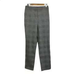 ニコアンド Niko and.. パンツ テーパード ロング イージー チェック ウエストゴム M グレー