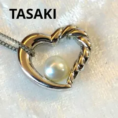 TASAKI 田崎 ハート シルバー パールネックレス