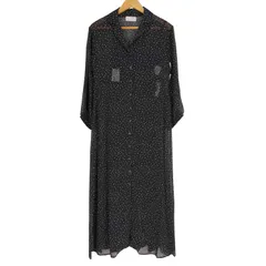 ウィルフリー willfully オープンカラー ドット柄 ワンピース レディース FREE 