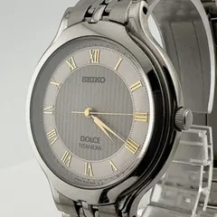 SEIKO 8J41-6120 セイコー DOLCE ドルチェ クォーツ TITANIUM チタン　腕時計 稼働品 電池交換済【R313】