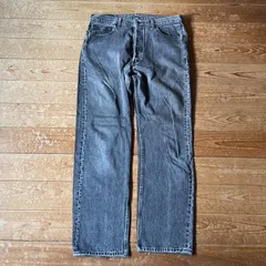 90's USA製　Levi's 501 BLACK 古着　リーバイス　デニムパンツ　ブラック黒　W36