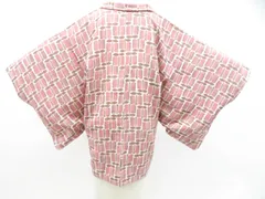 【京松】羽織 遠州椿 羽織紐別売り 正絹 着物 身丈約77cm 裄丈62cm kyo8z01-67