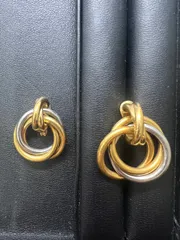 3連リングイヤリング