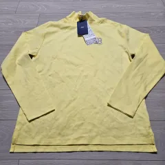 MLB イェロー モクネック 長袖 Tシャツ 155 新品