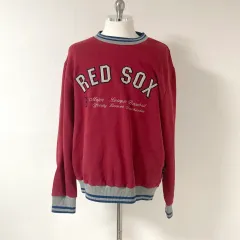 MLB 起毛レッド スウェット ユニセックス 95 ホホ店舗