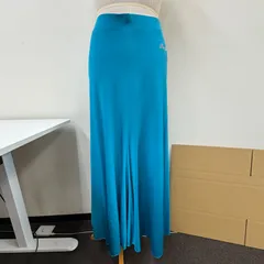 【Roger】フラメンコ衣装 スカート ファルダ ターコイズブルー 無地 フレア