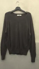 332 THE AtG Vネック ニット 85(55) ダーク ブラウン