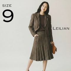超美品 レリアン Leilian ジャケット コート ウール シルク 緑 日本製