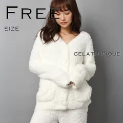 gelato piqueジェラートピケ ジェラートロゴボタンカーディガン F オフホワイト【古着】【中古】【送料無料】