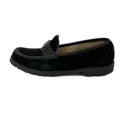 FERRAGAMO/SalvatoreFerragamo(サルバトーレフェラガモ) ローファー 6 D レディース美品  - 黒 ヴァラ レザー