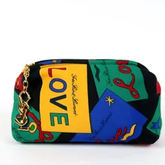 【超美品】YVES SAINT LAURENT YSL イヴサンローラン カサンドラ LOVEポーチ ヴィンテージ ポーチ【TR61】