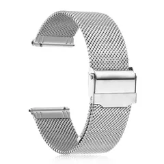【新着商品】mm mm 対応】 【18 ステンレスバンド 18ミリ バンド ミラネーゼメッシュベルト 防錆 18 調節可能 金属ベルト 男女兼用 交換ベルト [ToVioc] (シルバー)