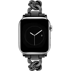 【人気商品】Series 38mm/40mm/41mm/42mm/44mm/45mm/46mm 10/9/8/7/6/5/4/3/2/1/SE サイズ調整可能 シルバー 対応 ベルト メタル おしゃれ バンド レディース Watch ダブルチェーンApple 