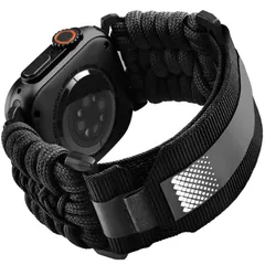 【数量限定】アップルウオッチ 1/2/3/4/5/6/SE/7/SE2/8/9/10/Ultra/Ultra2 パラコード製 に対応 ナイロン運動スポーツベルト 野外応急対応 42/44/45/46/49mm 滑り止め バンド 耐摩耗 Watch 通気 App