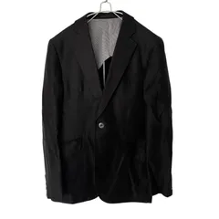  mila schon ミラショーン テーラードジャケット シングルボタン ストライプ ブラック サイズL位【DD124】