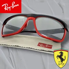 Ray Ban レイバン イタリア製 RB4363M FERRARI COLLECTION スクーデリア フェラーリ コレクション スクエア レクタングル サングラス 眼鏡 メガネ 定価4.4万 F602/6G 61□15 135▲066▼60121m05
