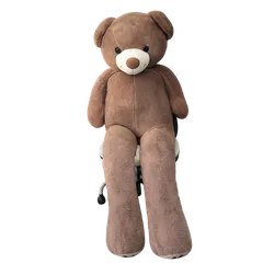 182 【超特大 150cm】テディベア ぬいぐるみ くま 足裏「Love You」刺繍入り ブラウン