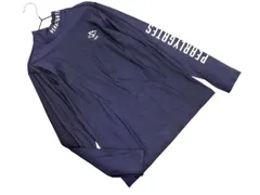PEARLY GATES パーリーゲイツ ハイネック カットソー size1/濃紺 ◇■ レディース