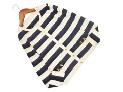 KUMIKYOKU 組曲 ウール混 ボーダー カーディガン size2/白ｘ紺 ◇■ レディース