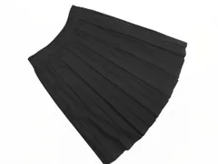 COMME CA ISM コムサイズム ウール混 ラメ プリーツ スカート size11/黒 ◇■ レディース