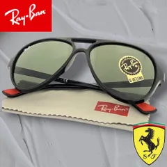 Ray Ban レイバン イタリア製 RB4125M FERRARI COLLECTION フェラーリ コレクション パイロット ティアドロップ サングラス 眼鏡 メガネ 定価3.1万 F601/31 57□14 140▲066▼60119m02