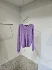 ポロラルフローレン Vネック ケーブルニット