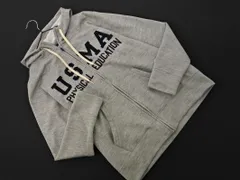 Champion チャンピオン 裏起毛 フロッキープリント ジップアップ パーカー sizeM/グレー ◇■ レディース