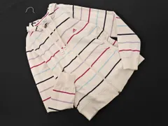 adidas アディダス ボーダー ジップアップ パーカー sizeL/白ｘピンクｘ水色 ◇■ レディース