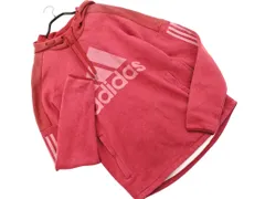 adidas アディダス 裏起毛 ロゴ プリント プルオーバー パーカー sizeL/赤 ◇■ メンズ