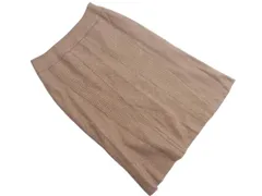 INDIVI インディヴィ ウール混 Aライン 台形 スカート size38/ブラウン ◇■ レディース