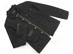 nano universe ナノユニバース 裏起毛 ワイヤーカラー ジップアップ ジャケット sizeM/黒 ◇■ メンズ