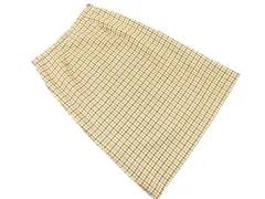 NEWYORKER ニューヨーカー ウール混 チェック Aライン 台形 スカート sizeM/ベージュ ◇■ レディース