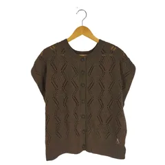 サマンサモスモス samansa Mos2 透かしケーブル編み前後2WAYベスト レディース FREE