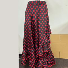 HERMOSAフラメンコスカート 黒赤水玉 HERMOSAフラメンコスカート 黒赤水玉 - メルカリ