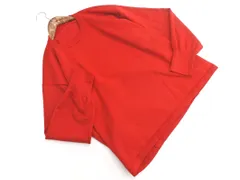 green label relaxing グリーンレーベルリラクシング ユナイテッドアローズ クルーネック ワイド幅 ニット セーター 赤 ◇■ レディース