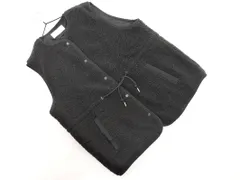 chocol raffine robe ショコラフィネローブ ボア フリースベスト sizeF/チャコールグレー ◇■ レディース