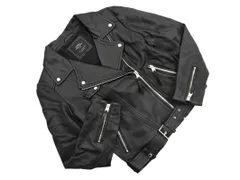 ZARA TRF ザラ トラファ フェイクレザー ライダース ジャケット sizeL/黒 ◇■ レディース