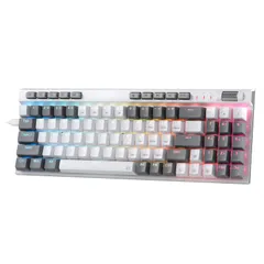 新品 Redragon K655 75%RGB 有線メカニカルゲーミングキーボード 78キー ホットスワップ メカニカルキーボード アルミカバーボード付き アップグレードされたソケットとオンボードマクロ/メディアキー 静音リニアレッドスイッチ