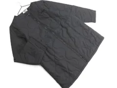 新品 FILA フィラ 中綿 ノーカラー コート sizeL/黒 ◇■ レディース