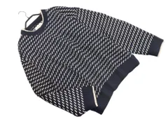 MONO-MART モノマート 総柄 ニット セーター sizeM/紺 ◇■ メンズ