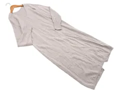 URBAN RESEARCH ROSSO アーバンリサーチロッソ ウール混 Vネック ロング ニット ワンピース sizeF/グレー ◇■ レディース