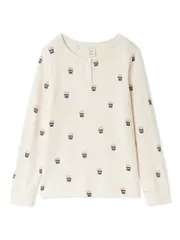 【送料無料】[ジェラート ピケ] モチーフ3柄ワッフルロンT PWCT255278 レディース