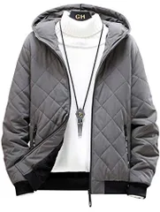 【送料無料】[Aidemeng] パーカー メンズ 冬服 厚手 裏起毛 ジャケット フード付き ジップアップ カジュアル ダウンジャケット春秋 長袖 大きいサイズ 人気 アウター