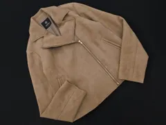 nano universe ナノユニバース スウェード調 ライダース ジャケット size38/ベージュ ◇■ レディース