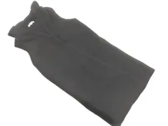 PLST プラステ フーディー ロング ベスト sizeM/黒 ◇■ レディース