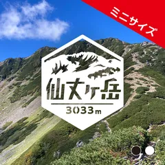 ミニ【仙丈ケ岳】山ステッカー　カッティング【切り文字タイプ】ポスト投函