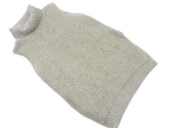 COMME CA ISM コムサイズム ウール混 タートルネック ニット ベスト sizeL/グレー ◇■ レディース